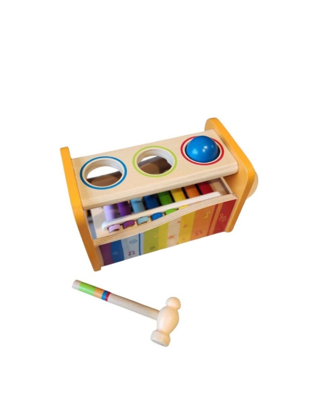 Hape Pound and Tap Bench with Slide-Out Xylophone